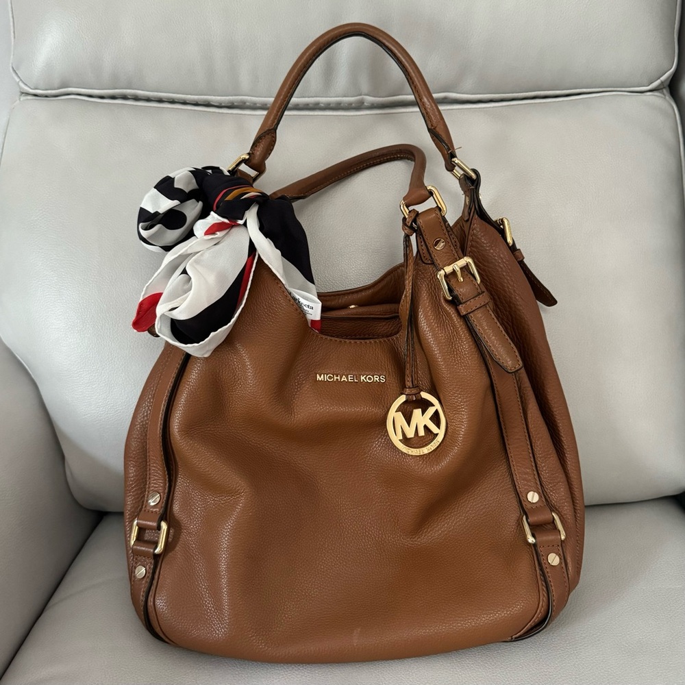 Michael Kors Belted Brown Leather bag